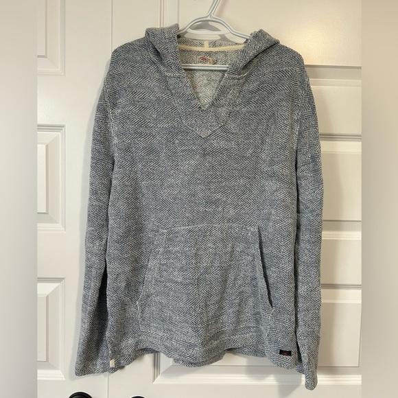 Faherty Seabrook Poncho Pullover Hoodie Size M - Picture 2 of 6